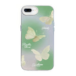 เคสโทรศัพท์ไฮบริด PC TPU ชุบเงินลายผีเสื้อ สำหรับ iPhone XS Max, สำหรับ iPhone 8 Plus / 7 Plus
