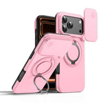 เคสโทรศัพท์ที่ยึดหมุนแม่เหล็กพร้อมบังเลนส์กล้องเลื่อน สำหรับ iPhone 17 Pro Max, สำหรับ iPhone 17 Pro, สำหรับ iPhone 17, สำหรับ iPhone Air, สำหรับ iPhone 16 Pro Max, สำหรับ iPhone 16 Pro