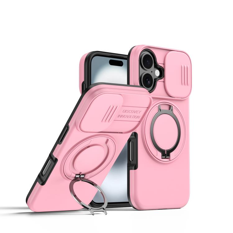 Camera Sliding Shield Magnetic Rotation Holder Phone Case, For iPhone 17 Pro Max, For iPhone 17 Pro, For iPhone 17, For iPhone Air, For iPhone 16 Pro Max, For iPhone 16 Pro