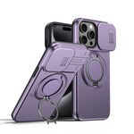 Camera Sliding Shield Magnetic Rotation Holder Phone Case, For iPhone 14 / 13, For iPhone 14 Pro, For iPhone 14 Pro Max, For iPhone 13 Pro Max / 12 Pro Max, For iPhone 13 Pro, For iPhone 12 / 12 Pro