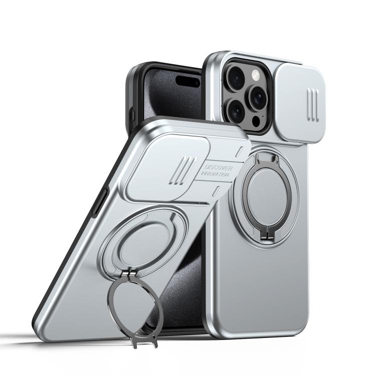 Camera Sliding Shield Magnetic Rotation Holder Phone Case, For iPhone 14 / 13, For iPhone 14 Pro, For iPhone 14 Pro Max, For iPhone 13 Pro Max / 12 Pro Max, For iPhone 13 Pro, For iPhone 12 / 12 Pro