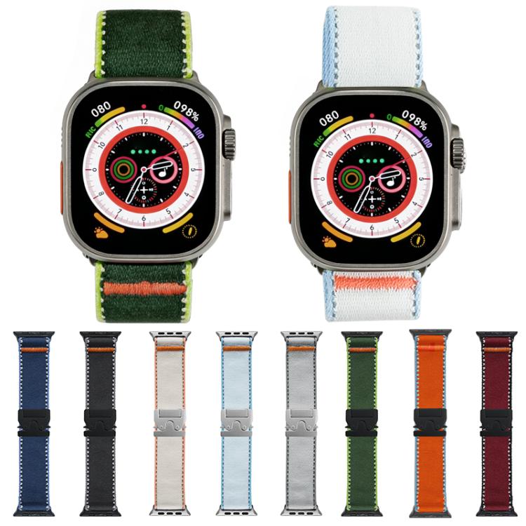 สายรัดนาฬิกา xDfind ไนลอน Wild Path พร้อมหัวเข็มขัดแบบร่มชูชีพ สำหรับ Apple Watch 42 / 44 / 45 / 46 / 49 มม., สำหรับ Apple Watch 38 / 40 / 41 / S11 42 มม.