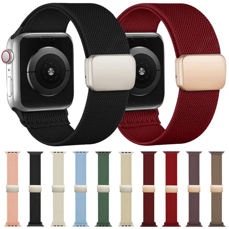 สายรัดนาฬิกา xDfind ไนลอนลายทวิลพร้อมหัวเข็มขัดแม่เหล็ก สำหรับ Apple Watch 42 / 44 / 45 / 46 / 49 มม., สำหรับ Apple Watch 38 / 40 / 41 / S11 42 มม.
