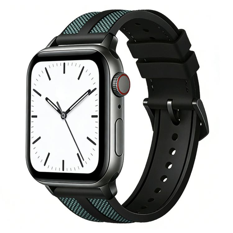 สายรัดนาฬิกา xDfind ไนลอนถักผสมซิลิโคนลาย Flame สำหรับ Apple Watch 42 / 44 / 45 / 46 / 49 มม., สำหรับ Apple Watch 38 / 40 / 41 / S11 42 มม.
