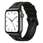 สายรัดนาฬิกา xDfind ไนลอนถักผสมซิลิโคนลาย Flame สำหรับ Apple Watch 42 / 44 / 45 / 46 / 49 มม., สำหรับ Apple Watch 38 / 40 / 41 / S11 42 มม.