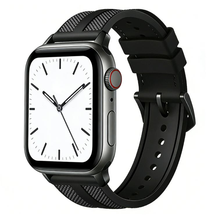สายรัดนาฬิกา xDfind ไนลอนถักผสมซิลิโคนลาย Flame สำหรับ Apple Watch 42 / 44 / 45 / 46 / 49 มม., สำหรับ Apple Watch 38 / 40 / 41 / S11 42 มม.