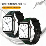 สายรัดนาฬิกา xDfind ไนลอนถักผสมซิลิโคนลาย Flame สำหรับ Apple Watch 42 / 44 / 45 / 46 / 49 มม., สำหรับ Apple Watch 38 / 40 / 41 / S11 42 มม.