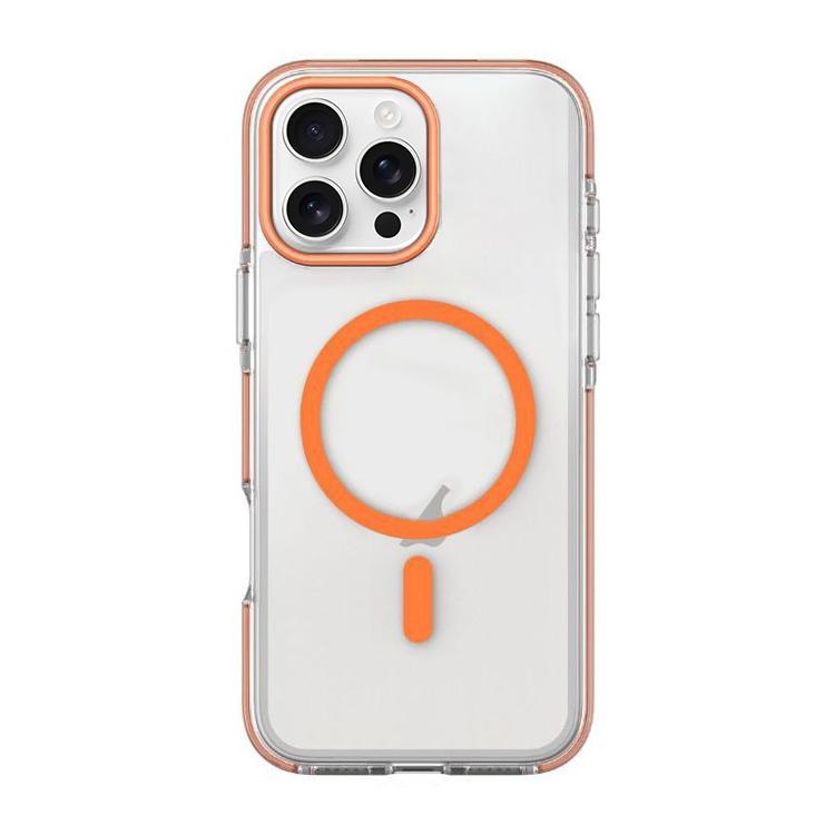 เคสโทรศัพท์แม่เหล็กไฮบริด PC TPU สองสี สำหรับ iPhone 16 Pro Max, สำหรับ iPhone 16 Pro, สำหรับ iPhone 16 Plus, สำหรับ iPhone 16