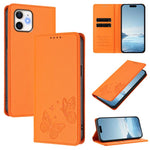 เคสโทรศัพท์หนังวีแกนแบบผีเสื้อคู่แม่เหล็กแรงสูง RFID สำหรับ iPhone 12 Pro Max, iPhone 11 Pro Max, iPhone 11, iPhone 11 Pro