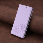 เคสโทรศัพท์หนังวีแกนแม่เหล็กคู่รูปผีเสื้อ RFID แข็งแรง สำหรับ iPhone 16, สำหรับ iPhone 15 Pro Max, สำหรับ iPhone 15 Pro, สำหรับ iPhone 15 Plus