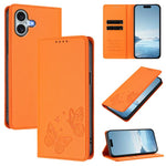 เคสโทรศัพท์หนังวีแกน RFID แบบผีเสื้อคู่แม่เหล็กแรงสูง สำหรับ iPhone Air, สำหรับ iPhone 16 Pro Max, สำหรับ iPhone 16 Pro, สำหรับ iPhone 16 Plus