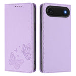 เคสโทรศัพท์หนังวีแกน RFID แบบผีเสื้อคู่แม่เหล็กแรงสูง สำหรับ iPhone Air, สำหรับ iPhone 16 Pro Max, สำหรับ iPhone 16 Pro, สำหรับ iPhone 16 Plus