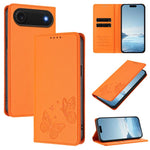 เคสโทรศัพท์หนังวีแกน RFID แบบผีเสื้อคู่แม่เหล็กแรงสูง สำหรับ iPhone Air, สำหรับ iPhone 16 Pro Max, สำหรับ iPhone 16 Pro, สำหรับ iPhone 16 Plus