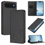 เคสโทรศัพท์หนังวีแกน RFID แบบผีเสื้อคู่แม่เหล็กแรงสูง สำหรับ iPhone Air, สำหรับ iPhone 16 Pro Max, สำหรับ iPhone 16 Pro, สำหรับ iPhone 16 Plus