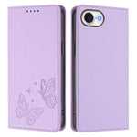 เคสโทรศัพท์หนัง Vegan RFID ผีเสื้อคู่แม่เหล็กแข็งแรง สำหรับ iPhone 17e / 16e, สำหรับ iPhone 17 Pro Max, สำหรับ iPhone 17 Pro, สำหรับ iPhone 17