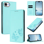 เคสโทรศัพท์หนัง Vegan RFID ผีเสื้อคู่แม่เหล็กแข็งแรง สำหรับ iPhone 17e / 16e, สำหรับ iPhone 17 Pro Max, สำหรับ iPhone 17 Pro, สำหรับ iPhone 17
