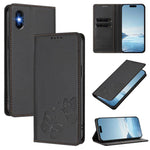Strong Magnetic Dual Butterfly RFID Vegan Leather Phone Case, For iPhone X / XS, For iPhone XR, For iPhone XS Max, For iPhone 8 Plus / 7 Plus