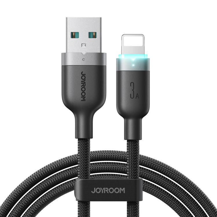 สายชาร์จข้อมูล JOYROOM S-A63 StarWay Series 1.2m 3A USB-A เป็น 8 Pin พร้อมระบบปิดไฟอัตโนมัติ ชาร์จเร็ว, USB-A เป็น 8 Pin
