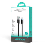 สายชาร์จข้อมูล JOYROOM S-A63 StarWay Series 1.2m 3A USB-A เป็น 8 Pin พร้อมระบบปิดไฟอัตโนมัติ ชาร์จเร็ว, USB-A เป็น 8 Pin