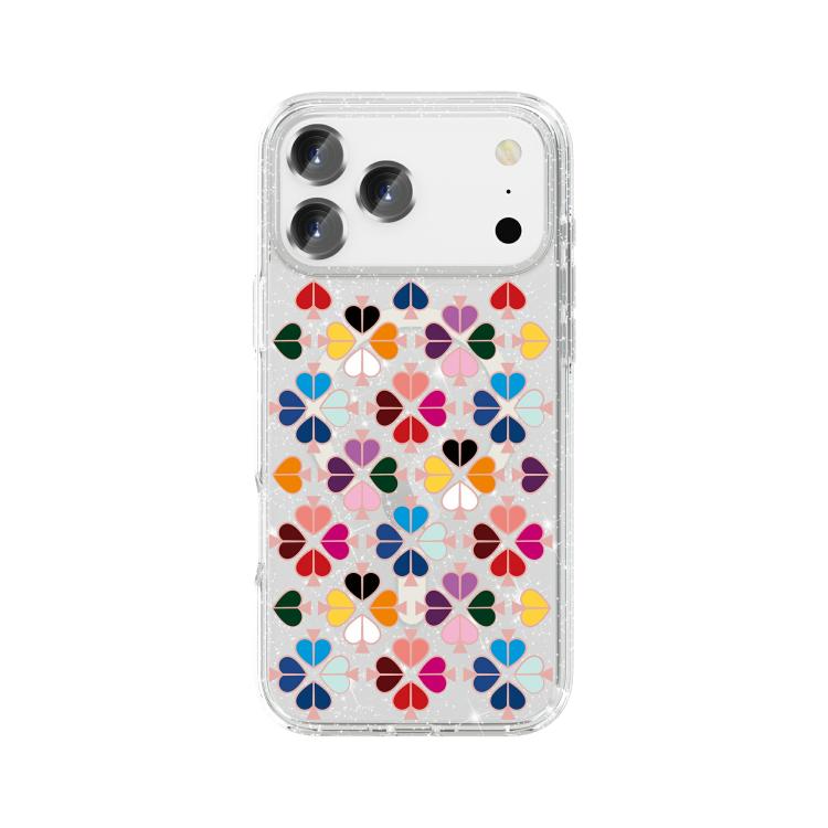 เคสโทรศัพท์แม่เหล็กลายหัวใจสีแดงคริสตัลประกาย สำหรับ iPhone 17 Pro Max, สำหรับ iPhone 17 Pro