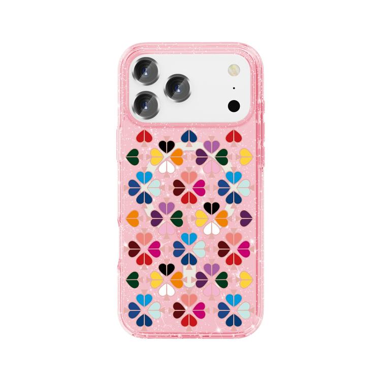 Glittering Crystal Red Heart Pattern Magnetic Phone Case, For iPhone 17 Pro Max, For iPhone 17 Pro