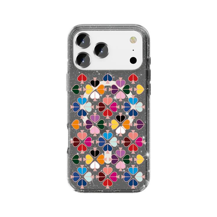 เคสโทรศัพท์แม่เหล็กลายหัวใจสีแดงคริสตัลประกาย สำหรับ iPhone 17 Pro Max, สำหรับ iPhone 17 Pro