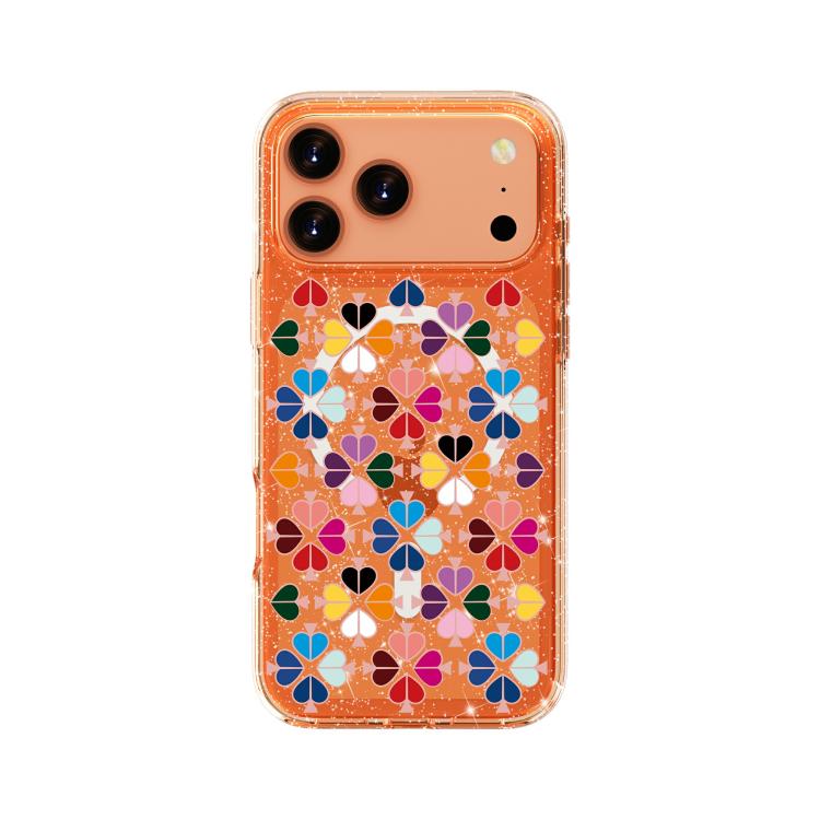 Glittering Crystal Red Heart Pattern Magnetic Phone Case, For iPhone 17 Pro Max, For iPhone 17 Pro
