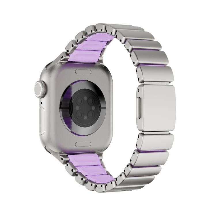 สายรัดนาฬิกาแม่เหล็กหัวเข็มขัด Norman สแตนเลสแบบเม็ดเดียว สำหรับ Apple Watch 46 มม. / 49 มม. / 45 มม. / 44 มม., สำหรับ Apple Watch 42 มม. / 41 มม. / 40 มม. / 38 มม.