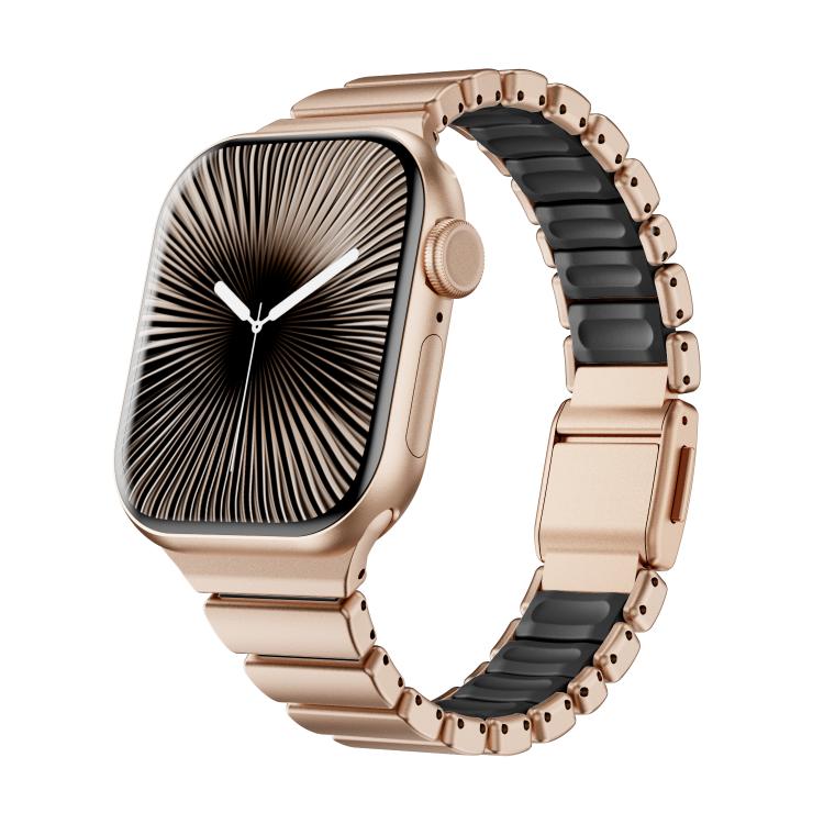 สายรัดนาฬิกาแม่เหล็กหัวเข็มขัด Norman สแตนเลสแบบเม็ดเดียว สำหรับ Apple Watch 46 มม. / 49 มม. / 45 มม. / 44 มม., สำหรับ Apple Watch 42 มม. / 41 มม. / 40 มม. / 38 มม.