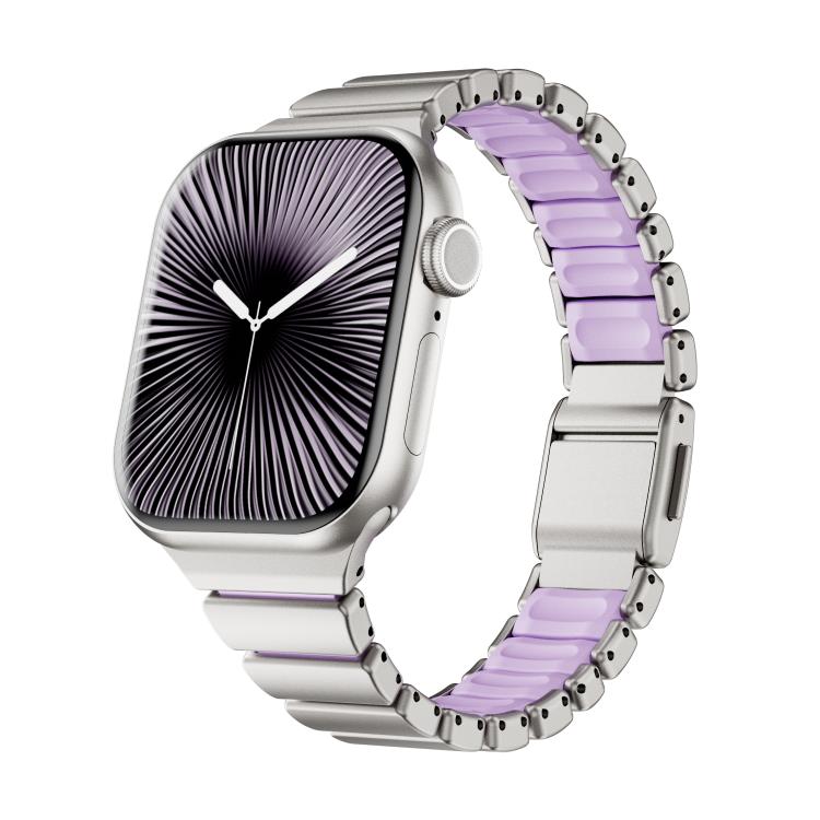 สายรัดนาฬิกาแม่เหล็กหัวเข็มขัด Norman สแตนเลสแบบเม็ดเดียว สำหรับ Apple Watch 46 มม. / 49 มม. / 45 มม. / 44 มม., สำหรับ Apple Watch 42 มม. / 41 มม. / 40 มม. / 38 มม.