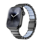 สายรัดนาฬิกาแม่เหล็กหัวเข็มขัด Norman สแตนเลสแบบเม็ดเดียว สำหรับ Apple Watch 46 มม. / 49 มม. / 45 มม. / 44 มม., สำหรับ Apple Watch 42 มม. / 41 มม. / 40 มม. / 38 มม.