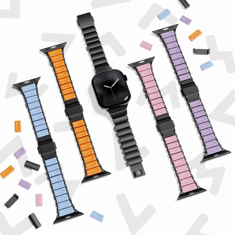 สายรัดนาฬิกาแม่เหล็กหัวเข็มขัด Norman สแตนเลสแบบเม็ดเดียว สำหรับ Apple Watch 46 มม. / 49 มม. / 45 มม. / 44 มม., สำหรับ Apple Watch 42 มม. / 41 มม. / 40 มม. / 38 มม.