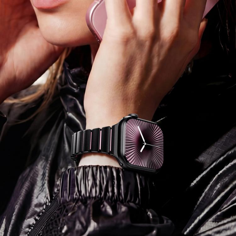 สายรัดนาฬิกาแม่เหล็กหัวเข็มขัด Norman สแตนเลสแบบเม็ดเดียว สำหรับ Apple Watch 46 มม. / 49 มม. / 45 มม. / 44 มม., สำหรับ Apple Watch 42 มม. / 41 มม. / 40 มม. / 38 มม.