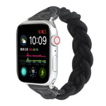 สายรัดข้อมือทอแบบยืดหยุ่นสำหรับ Apple Watch Series 6 & SE & 5 & 4 ขนาด 40 มม. / 3 & 2 & 1 ขนาด 38 มม., 160 มม.