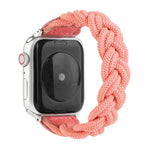 สายรัดข้อมือทอแบบยืดหยุ่นสำหรับ Apple Watch Series 6 & SE & 5 & 4 ขนาด 40 มม. / 3 & 2 & 1 ขนาด 38 มม., 160 มม.