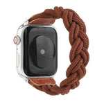 สายรัดข้อมือทอแบบยืดหยุ่นสำหรับ Apple Watch Series 6 & SE & 5 & 4 ขนาด 40 มม. / 3 & 2 & 1 ขนาด 38 มม., 160 มม.