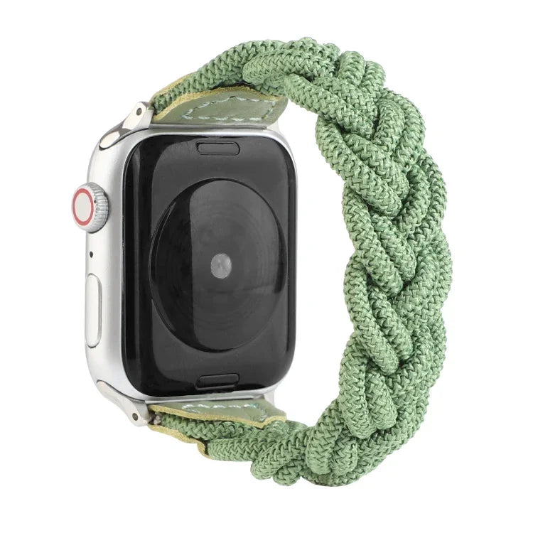 สายรัดข้อมือทอแบบยืดหยุ่นสำหรับ Apple Watch Series 6 & SE & 5 & 4 ขนาด 40 มม. / 3 & 2 & 1 ขนาด 38 มม., 160 มม.
