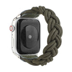 สายรัดข้อมือทอแบบยืดหยุ่นสำหรับ Apple Watch Series 6 & SE & 5 & 4 ขนาด 40 มม. / 3 & 2 & 1 ขนาด 38 มม., 160 มม.