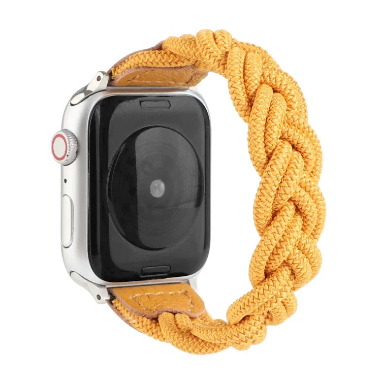 สายรัดข้อมือทอแบบยืดหยุ่นสำหรับ Apple Watch Series 6 & SE & 5 & 4 ขนาด 40 มม. / 3 & 2 & 1 ขนาด 38 มม., 160 มม.