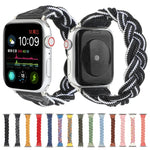 สายรัดข้อมือทอแบบยืดหยุ่นสำหรับ Apple Watch Series 6 & SE & 5 & 4 ขนาด 40 มม. / 3 & 2 & 1 ขนาด 38 มม., 160 มม.