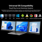 จอมอนิเตอร์ LCD พกพาแบบสองหน้าจอ Blackview DCM8 ขนาด 15.3 นิ้ว พร้อมขาตั้ง, รุ่น DCM8