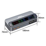 YMX-LCD405W ชาร์จมัลติฟังก์ชัน GaN 405W 3xType-C และ 2xUSB พร้อมจอดิจิทัลอัจฉริยะ ปลั๊ก AU, ปลั๊ก EU, ปลั๊ก UK, ปลั๊ก US