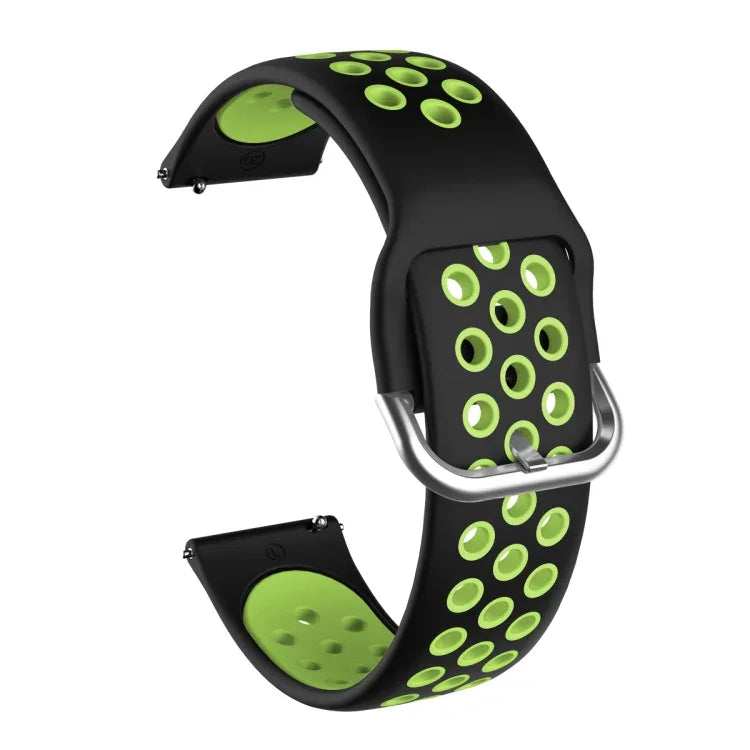 สำหรับ Samsung Galaxy Watch Active2 44mm สายซิลิโคนสองสีสำหรับเปลี่ยน