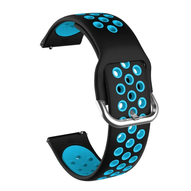 สำหรับ Samsung Galaxy Watch Active2 44mm สายซิลิโคนสองสีสำหรับเปลี่ยน