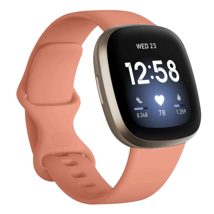 For Fitbit Versa 3 / Sense Silicone Replacement Strap Watchband, Size: S, Size: S