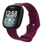 For Fitbit Versa 3 / Sense Silicone Replacement Strap Watchband, Size: S, Size: S