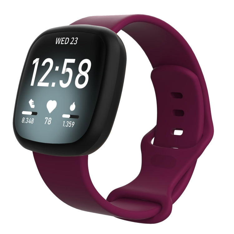 For Fitbit Versa 3 / Sense Silicone Replacement Strap Watchband, Size: S, Size: S