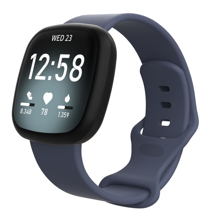 For Fitbit Versa 3 / Sense Silicone Replacement Strap Watchband, Size: S, Size: S