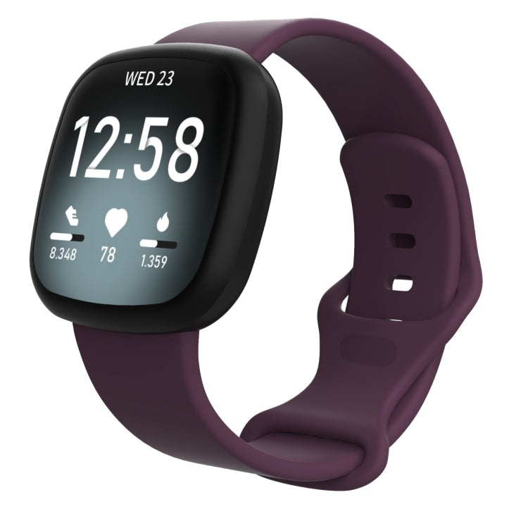 For Fitbit Versa 3 / Sense Silicone Replacement Strap Watchband, Size: S, Size: S