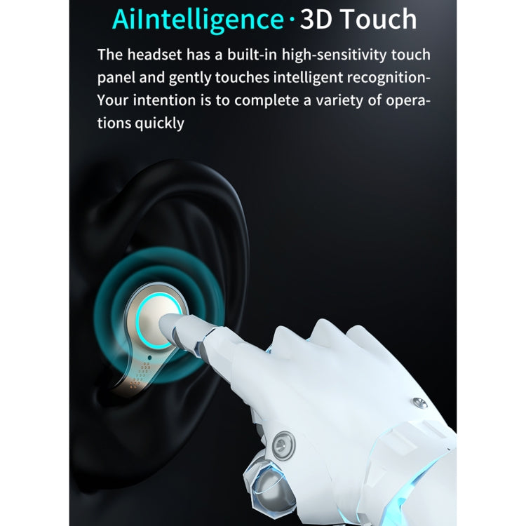 M18 หูฟังบลูทูธ 5.1 พร้อมจอแสดงผล LED กันน้ำแบบไร้สาย พร้อมกล่องชาร์จ, M18